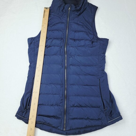 Lululemon Women's Inkwell Fluffed Up Goose Down Full-Zip Puffer Vest Size 6 - Picture 5 of 7